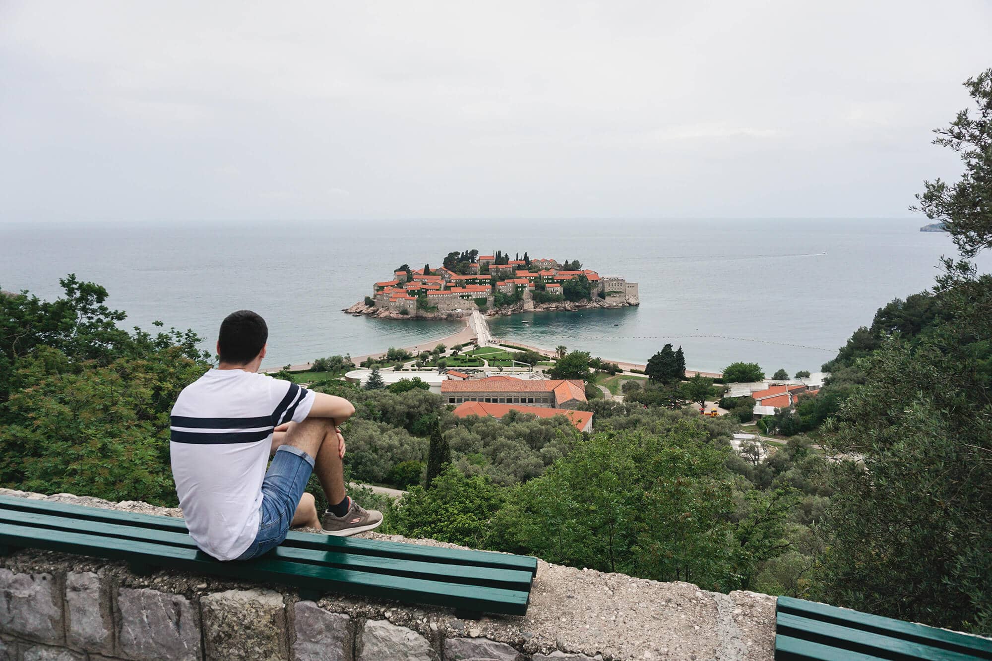 sveti stefan from the top