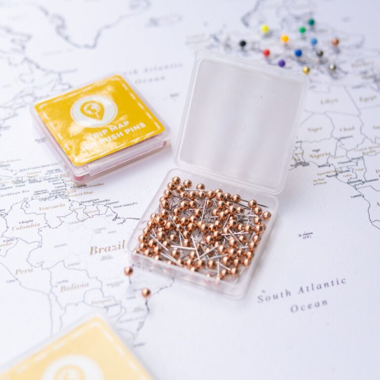 Map Push Pins – Rose Gold - Push Pin Travel Maps