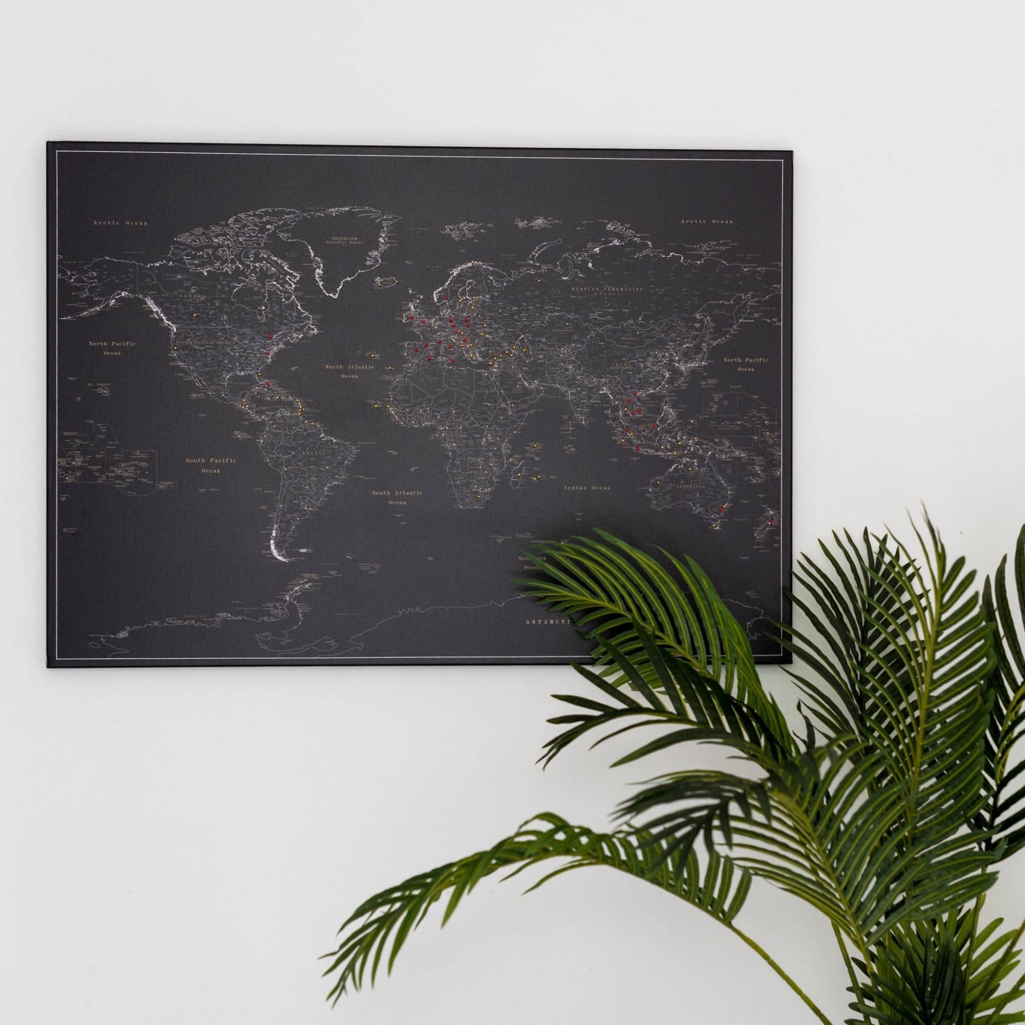 Deluxe World Map Canvas Wall Art: Bringing Some Luxury into Your Interior